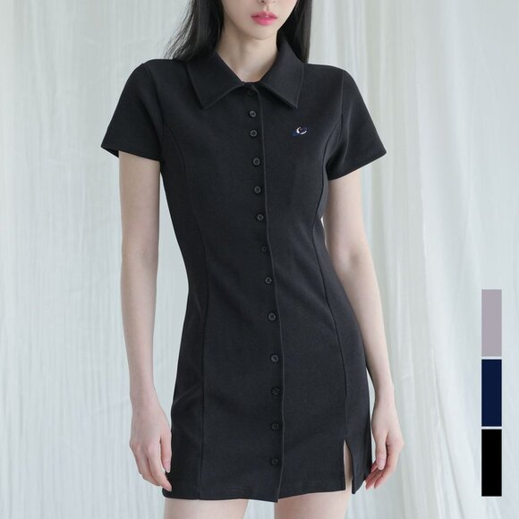 Avandress Pia Onepiece Collared Dress - 2024 - Black - Sz S - NWT - Picture 1 of 12